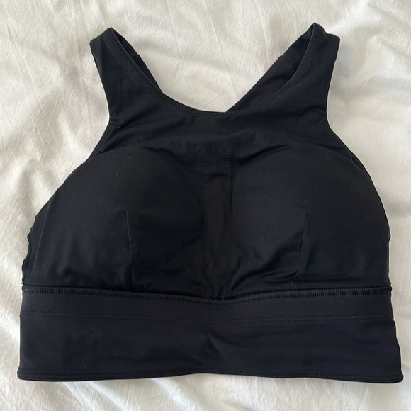 Lululemon Wunder Train Longline Bra, black, size 6 - Picture 5 of 7